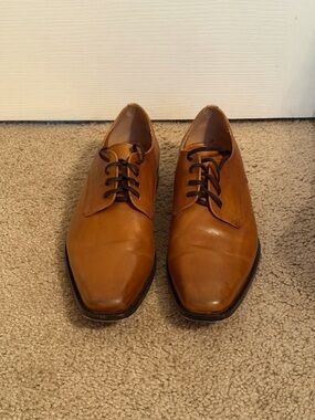 Girotti Men’s Derby Brown Shoes US Size 9.5/Europe Size 43 Customized